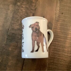 Pit Bull Dog Ceramic Coffee Mug - White